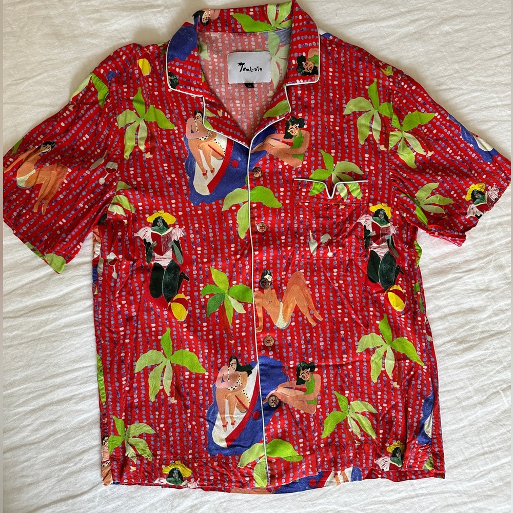 Tombolo Mens Camp Collar Shirt. Moving haul, open to offers!